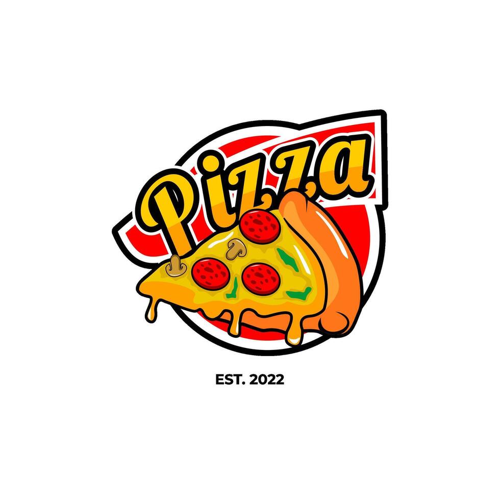 italian pizza logo image vector