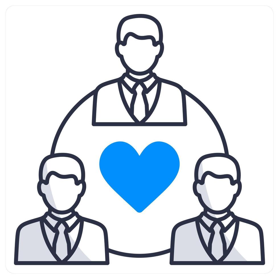 Business Relationship and networking icon concept vector