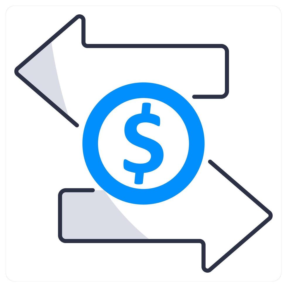 Fund Transfer and payment icon concept vector