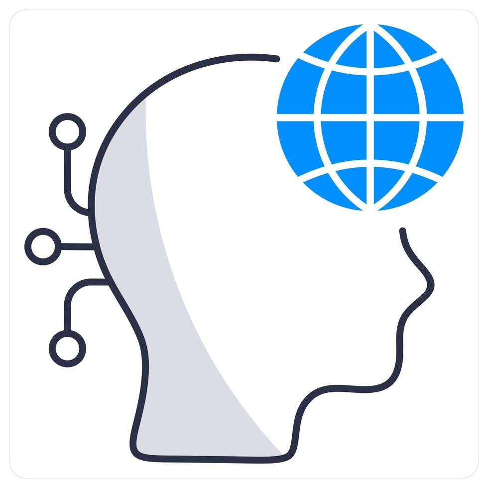 Digital Native and technology icon concept vector