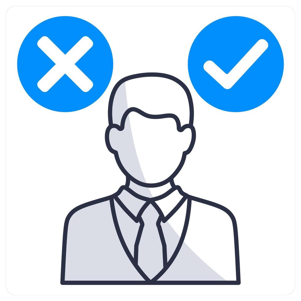 Decision Making and choice icon concept vector