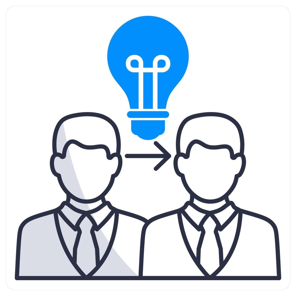 Coaching and Mentoring and support icon concept vector