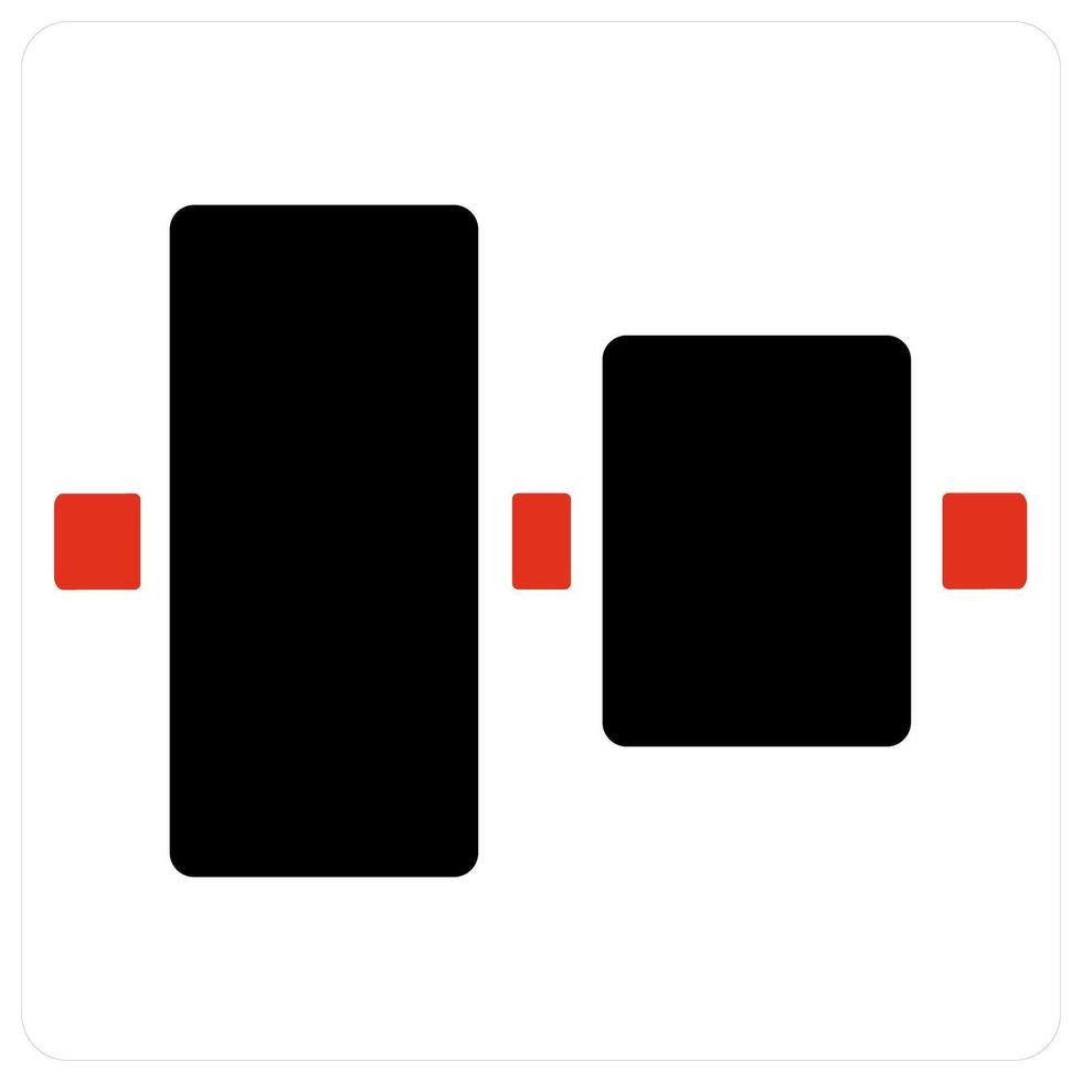 Right align and align icon concept vector