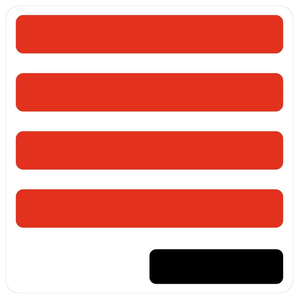 Right indent and increase icon concept vector