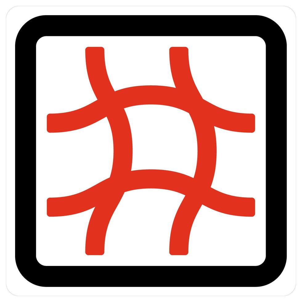 Mesh and sheet icon concept vector