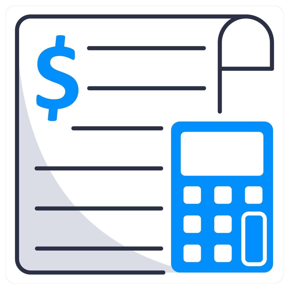 Financial Report and report icon concept vector