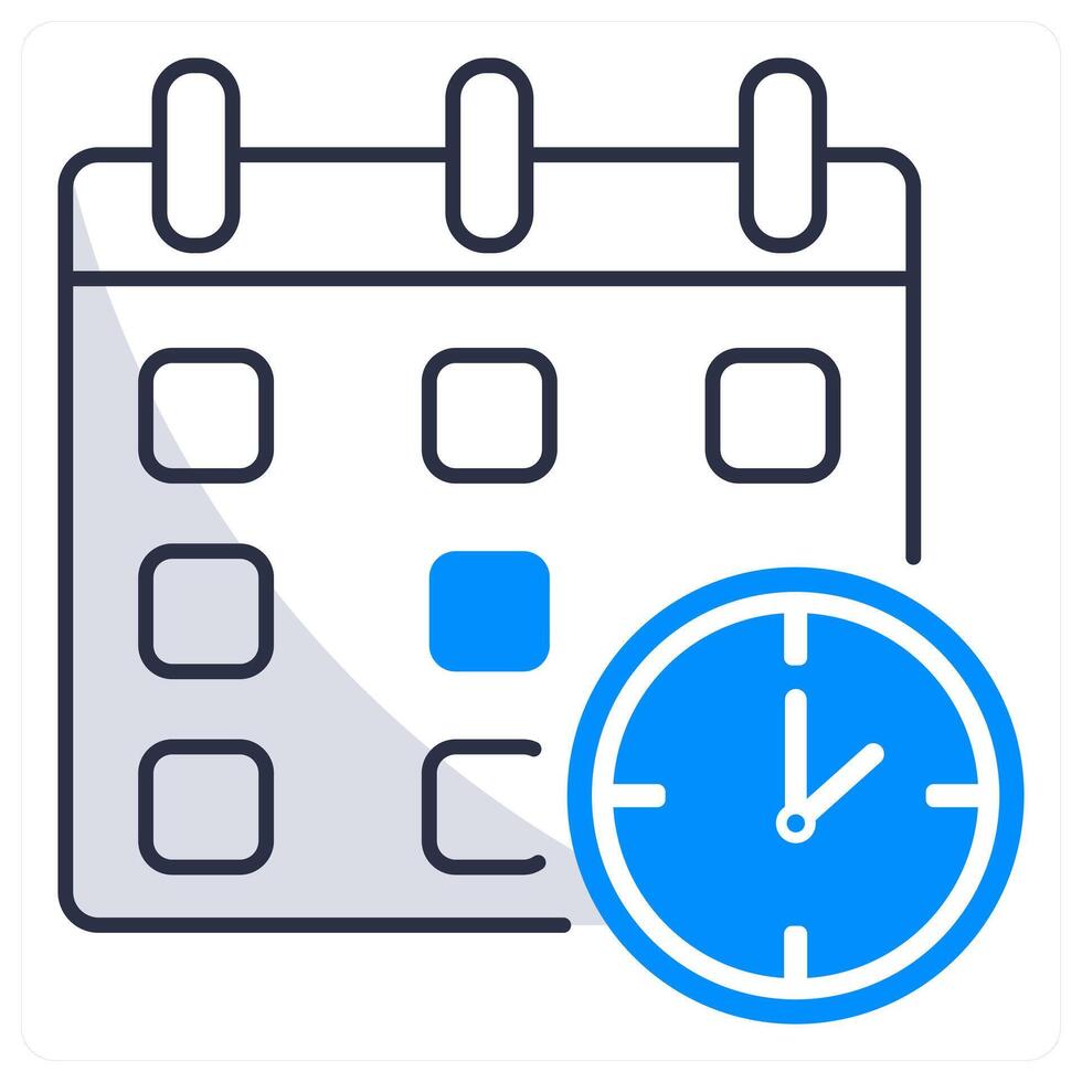 Schedule and planner icon concept vector