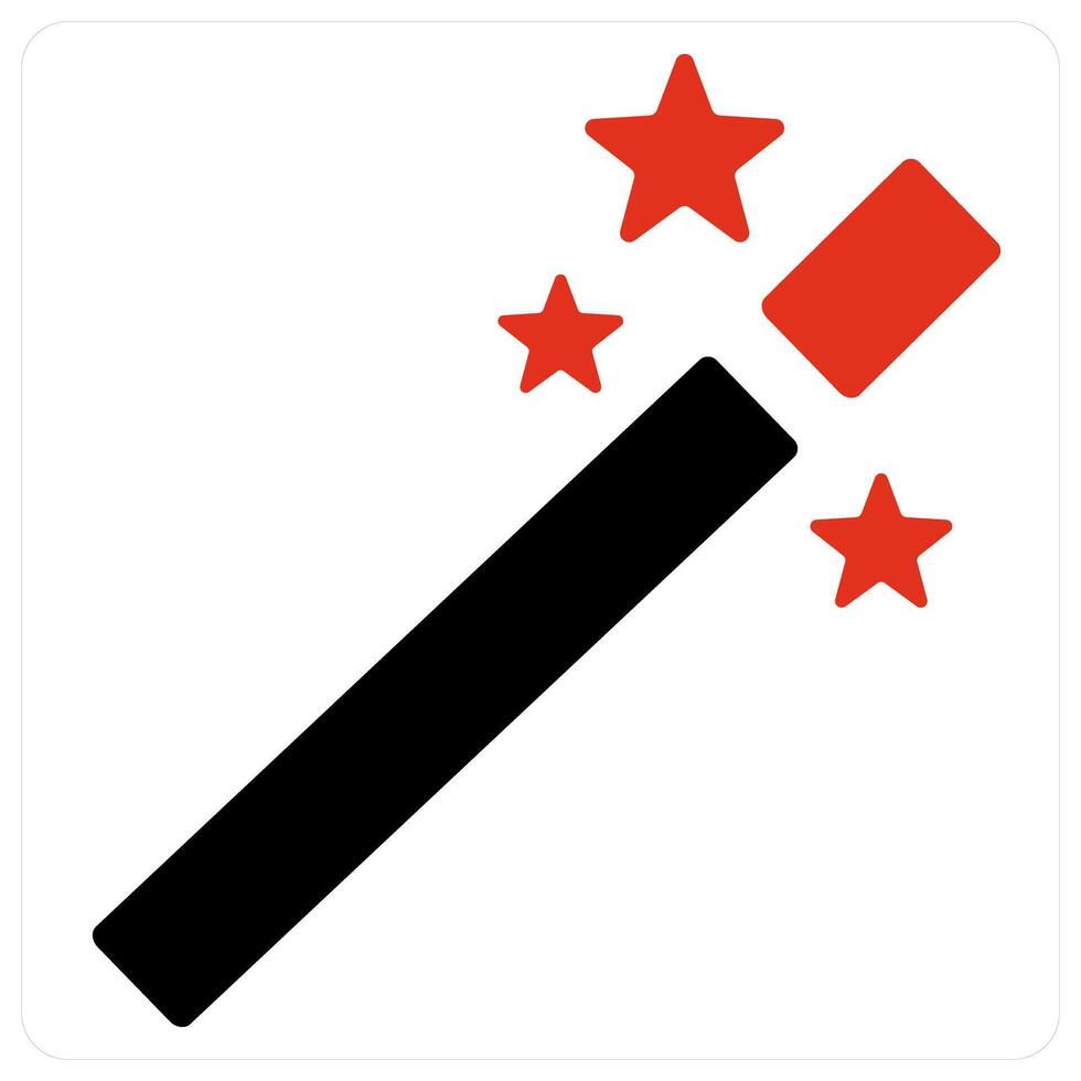 Magic wand and Magic icon concept vector