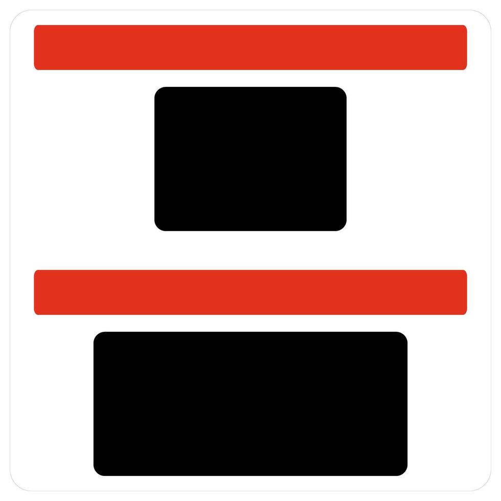 center align and middle icon concept vector