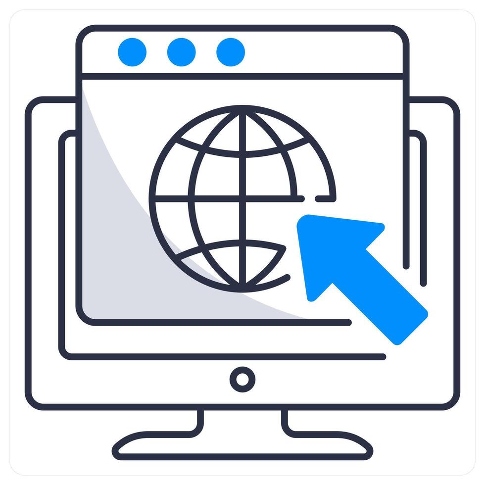 Website and design icon concept vector