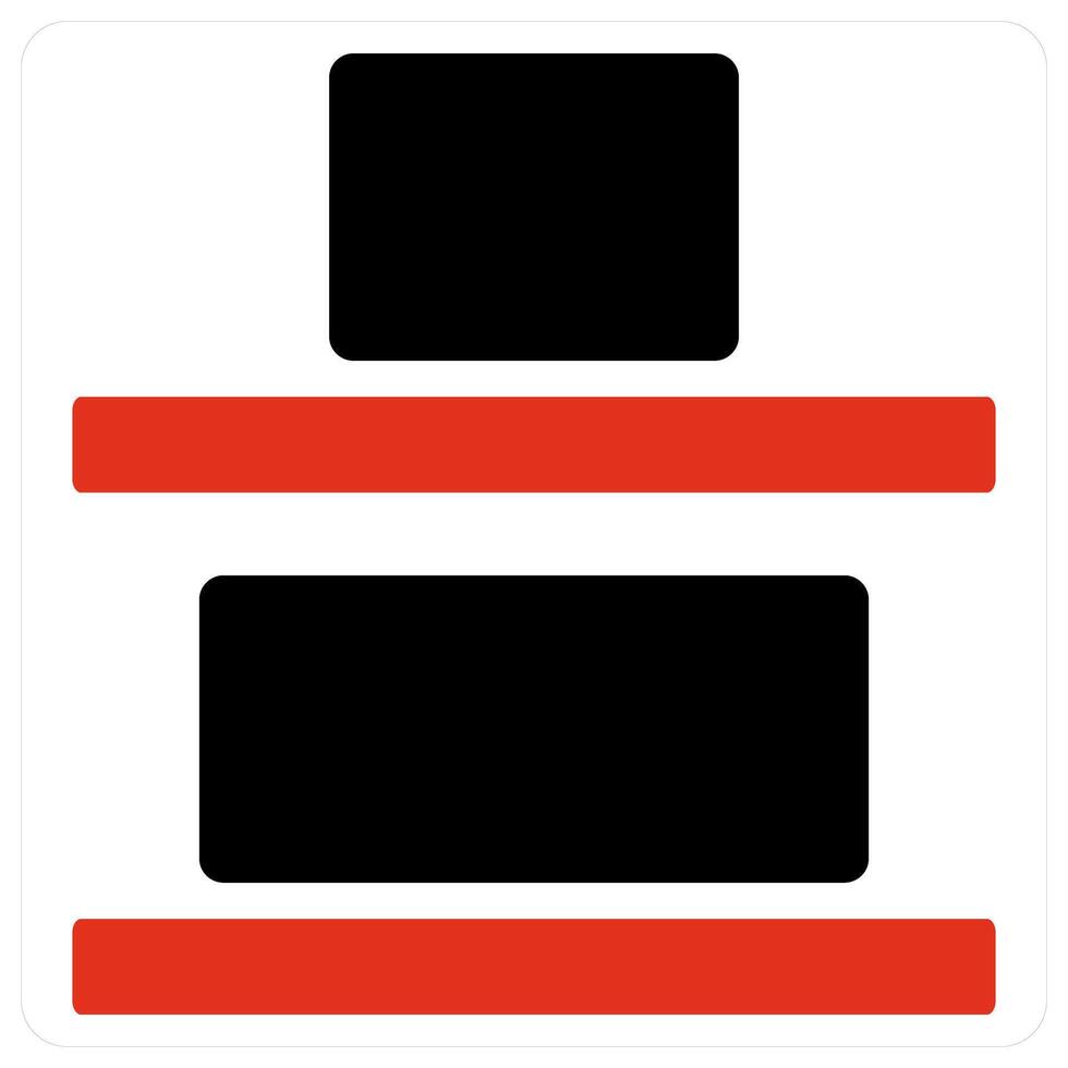 Middle align and Middle icon concept vector