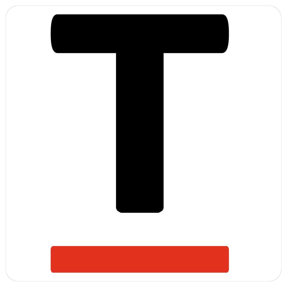 Text and letter icon concept vector