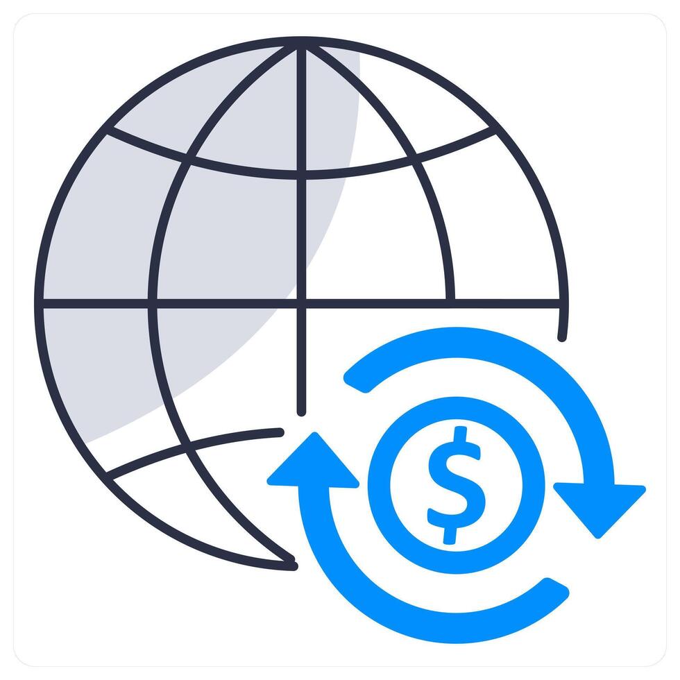 Wire Transfer and transfer icon concept vector
