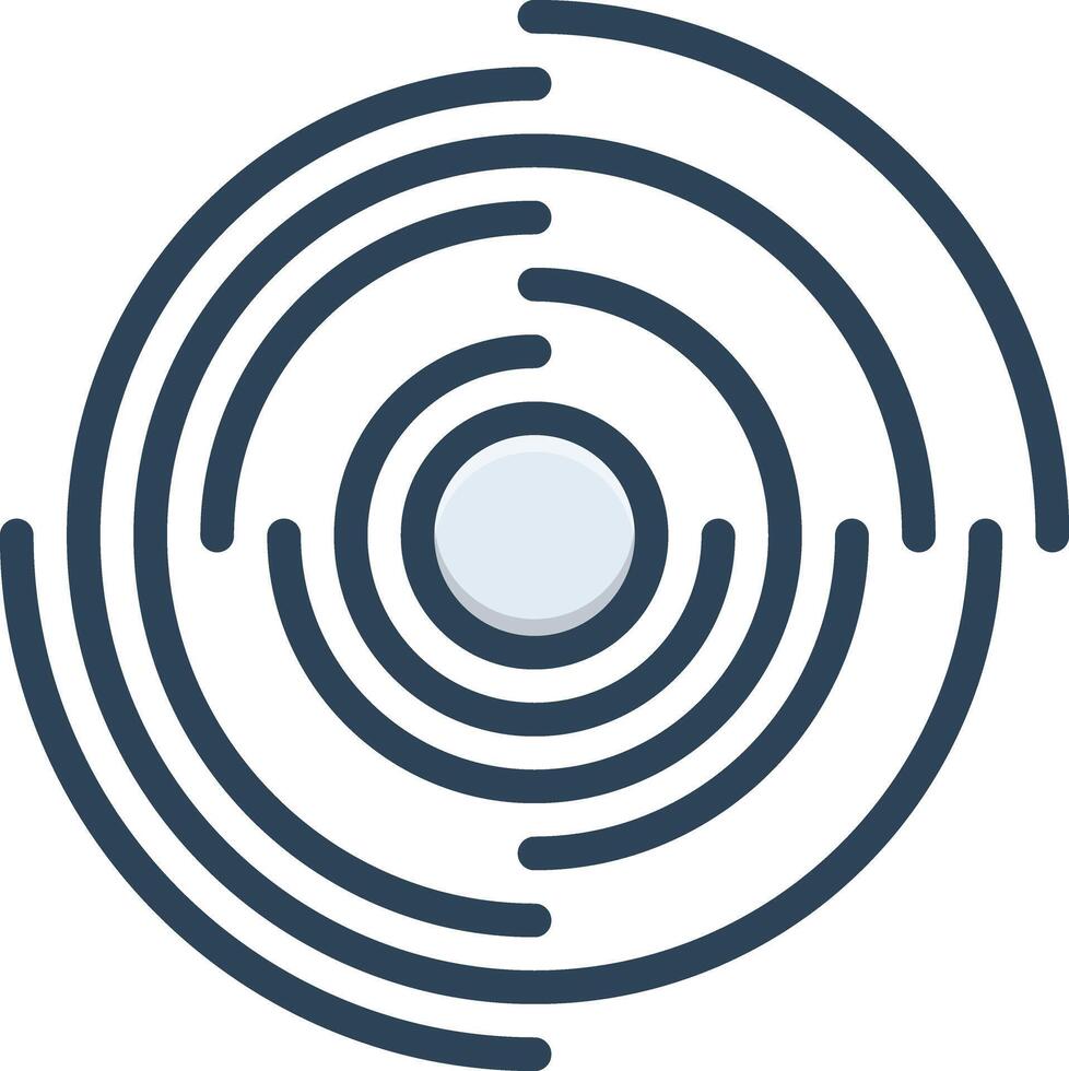 Color icon for dynamic vector