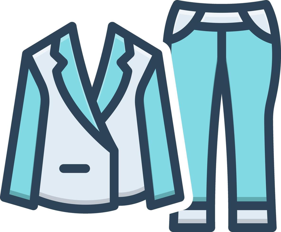 Color icon for clothes vector