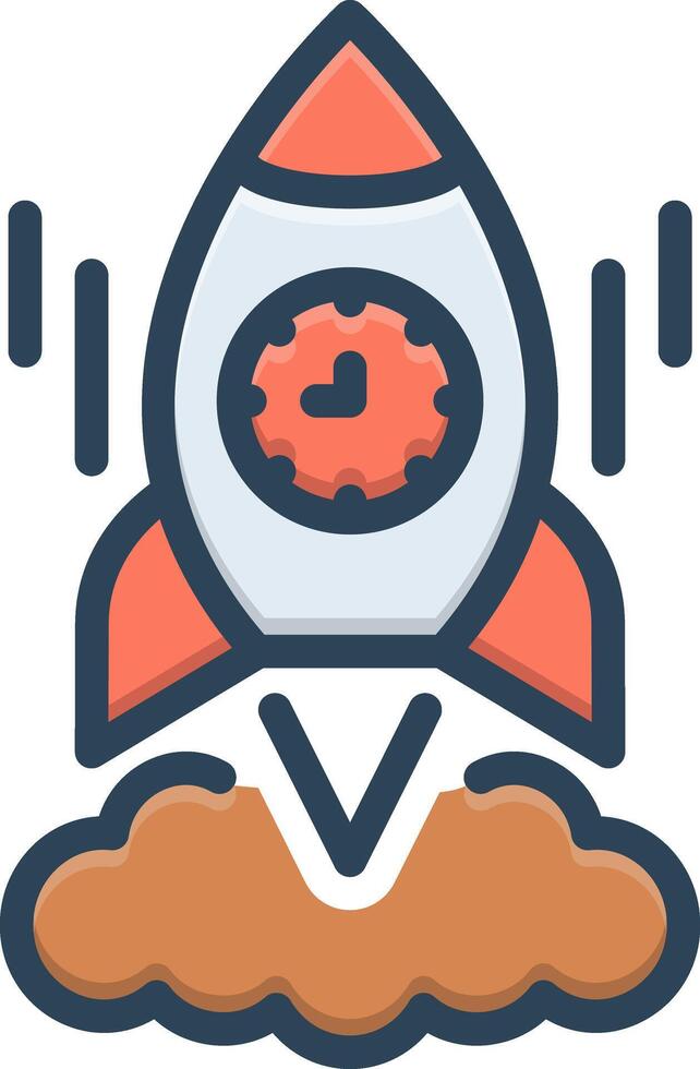 Color icon for quick vector