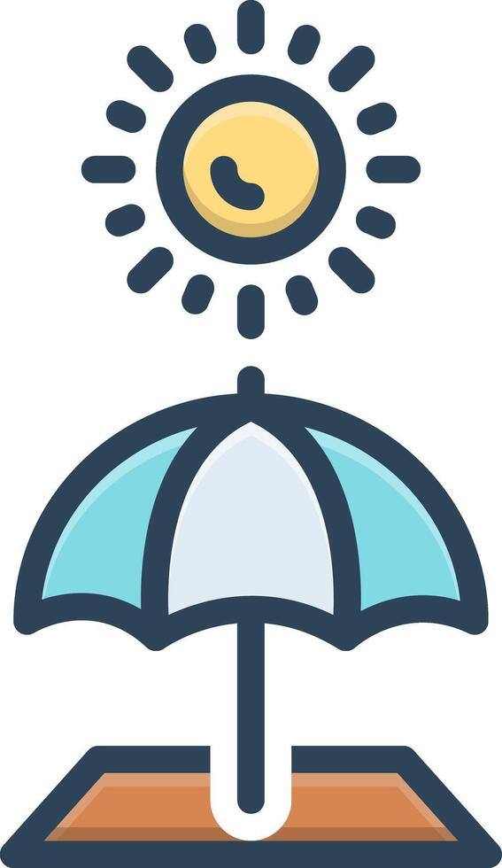 Color icon for protection vector