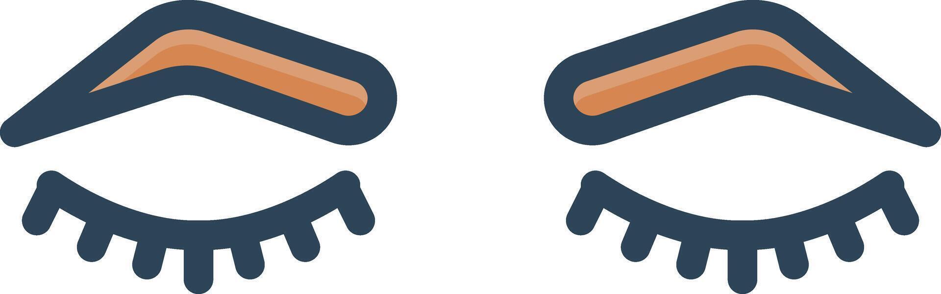 Color icon for eyelash vector