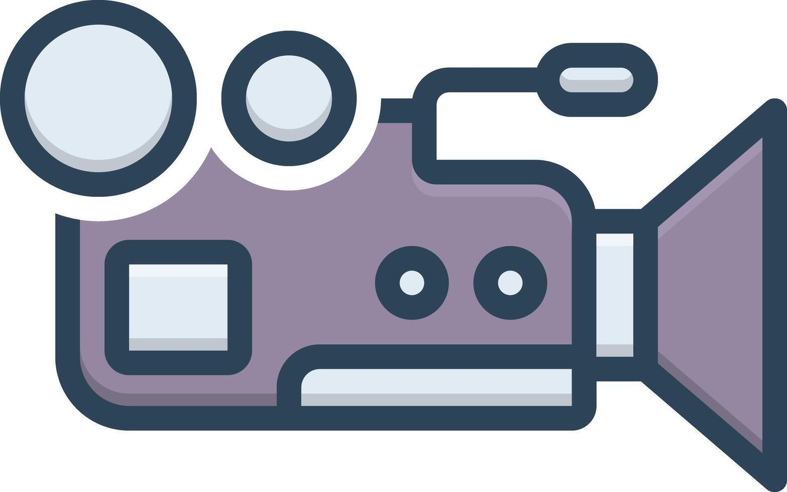 Color icon for camera vector