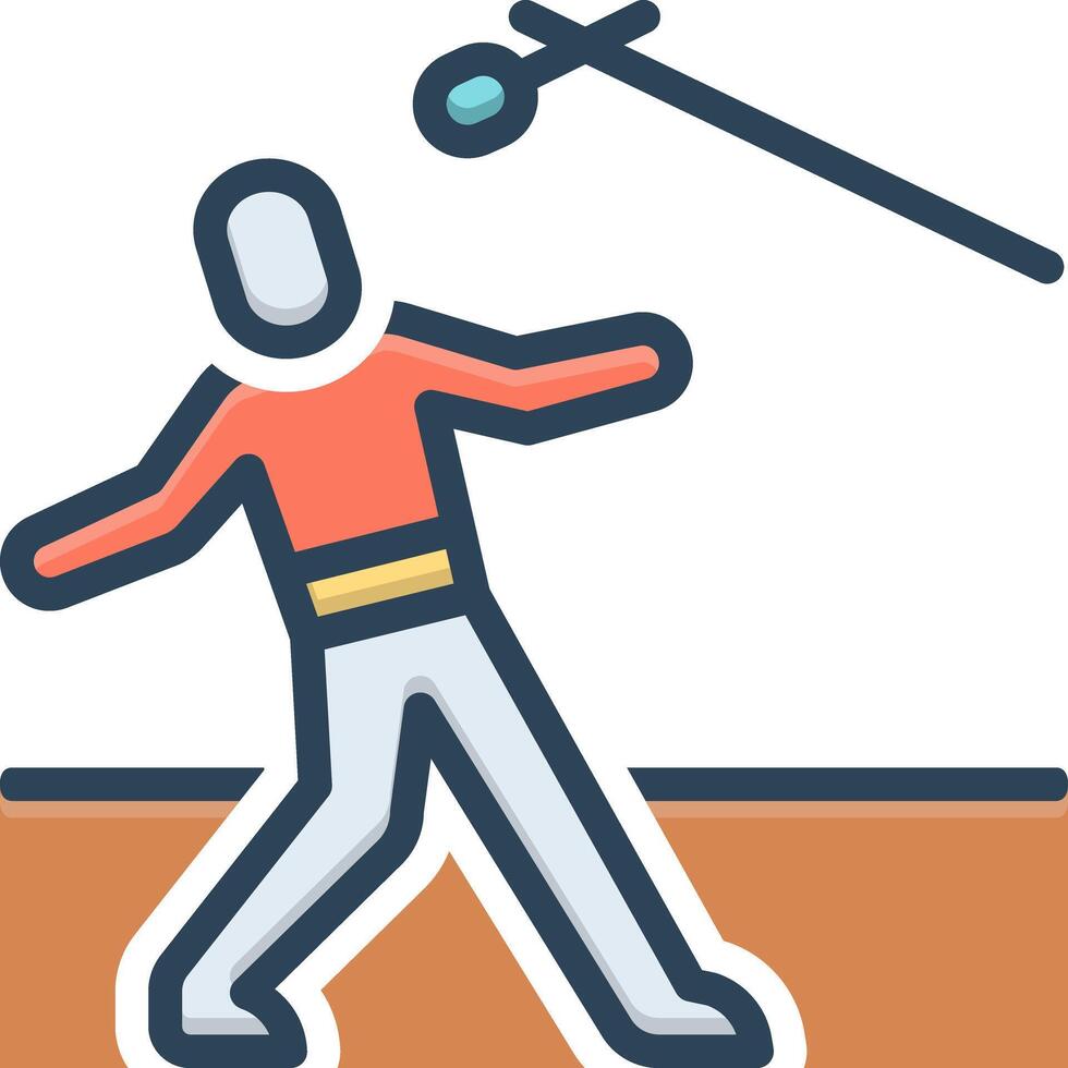 Color icon for acting vector