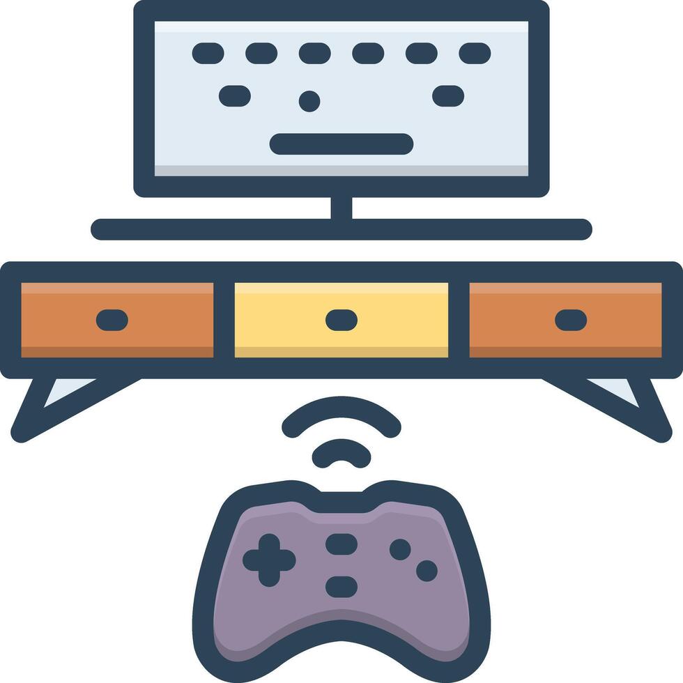 Color icon for console vector