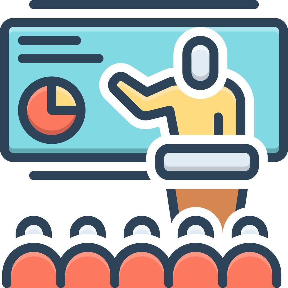 Color icon for presenting vector