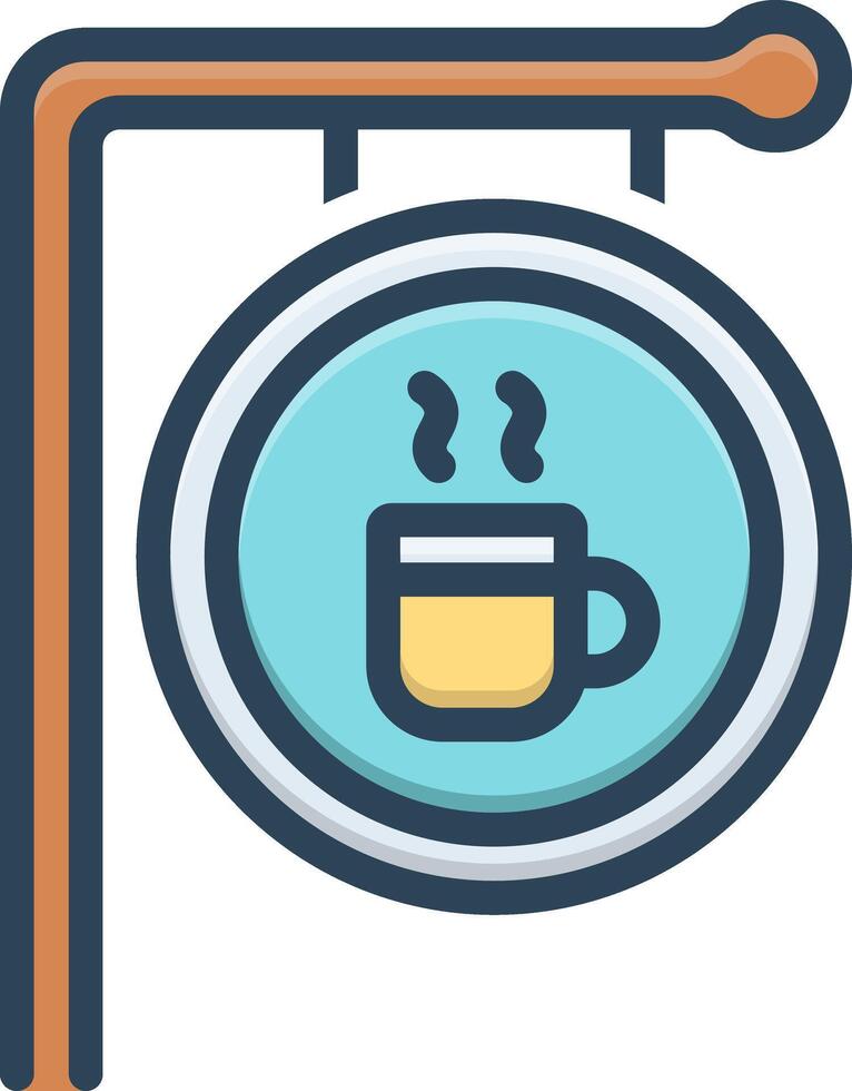 Color icon for closed vector