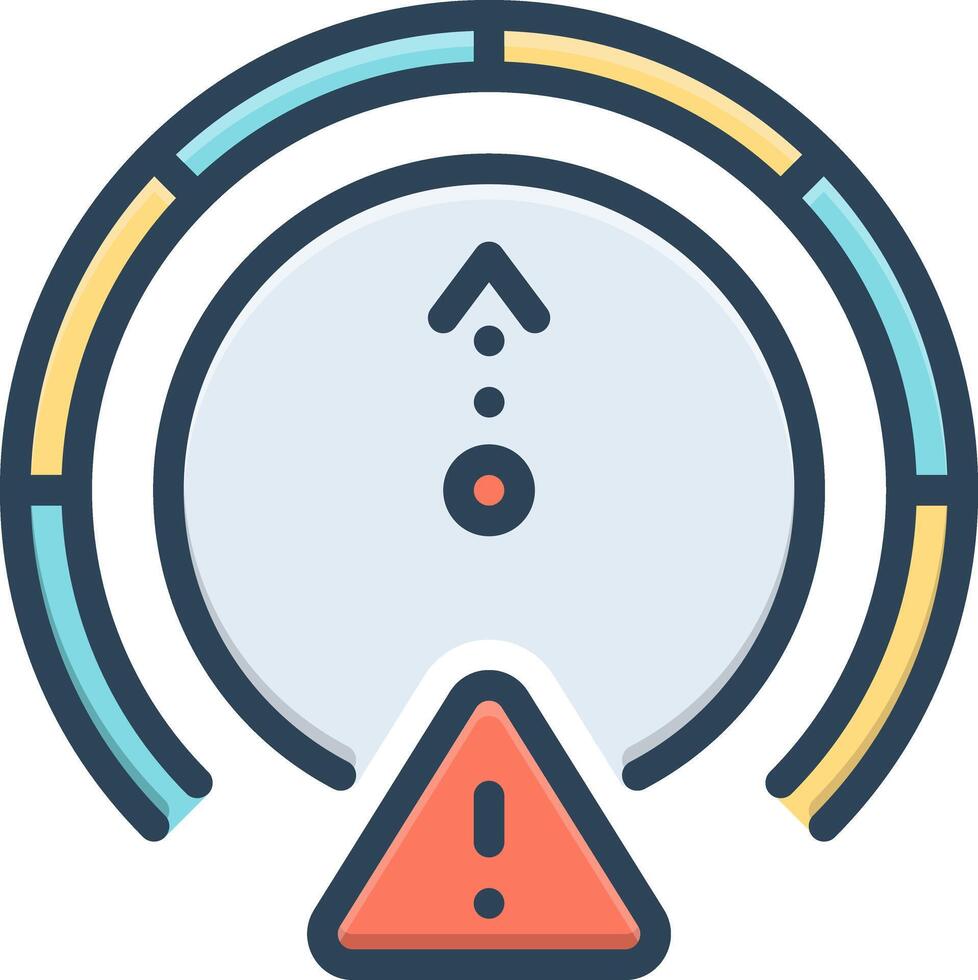 Color icon for indicator vector
