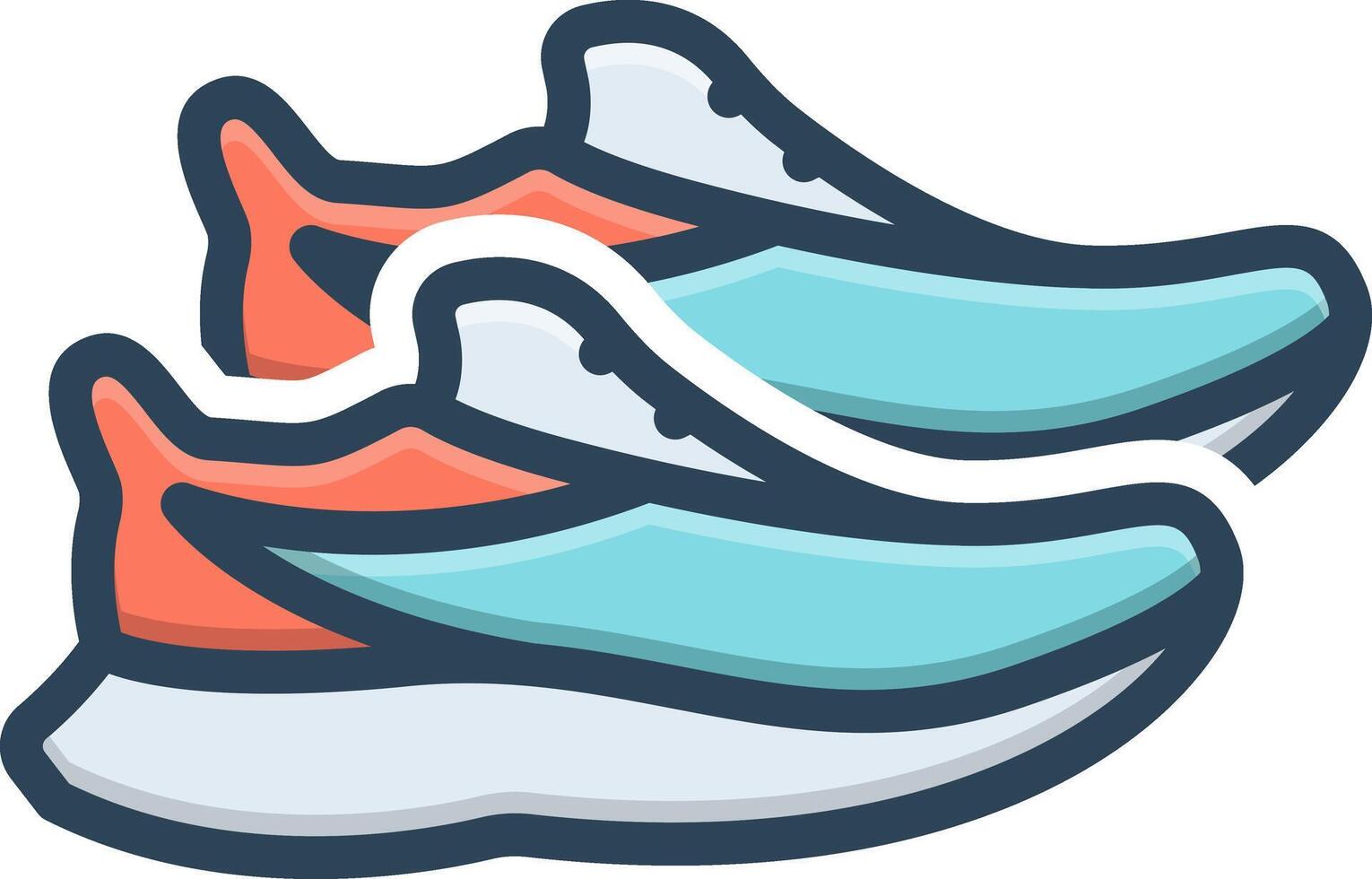 Color icon for shoes vector