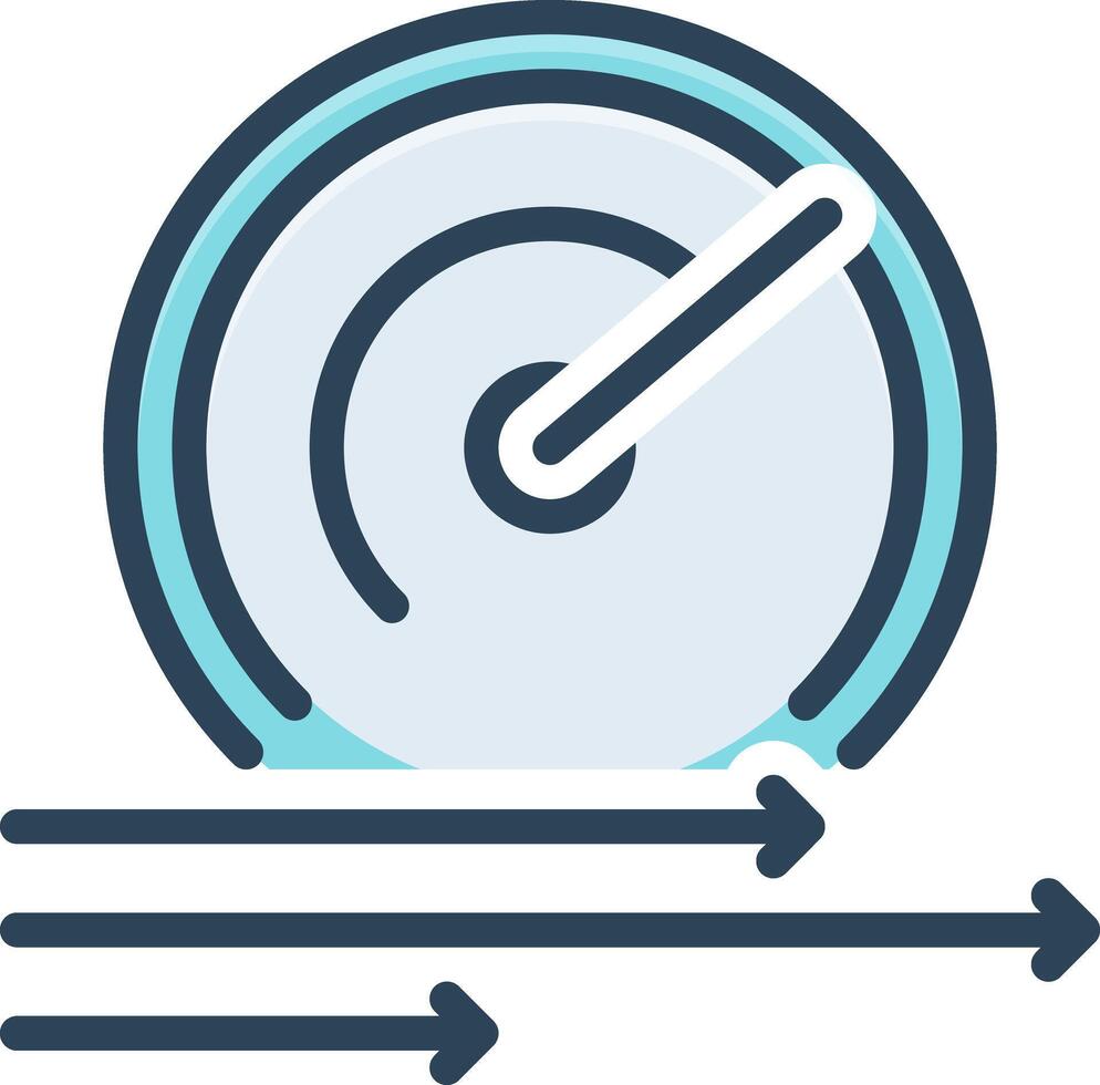 Color icon for speed vector
