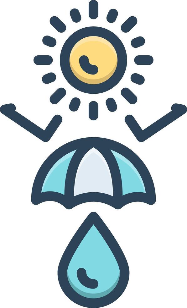 Color icon for sunblocks vector