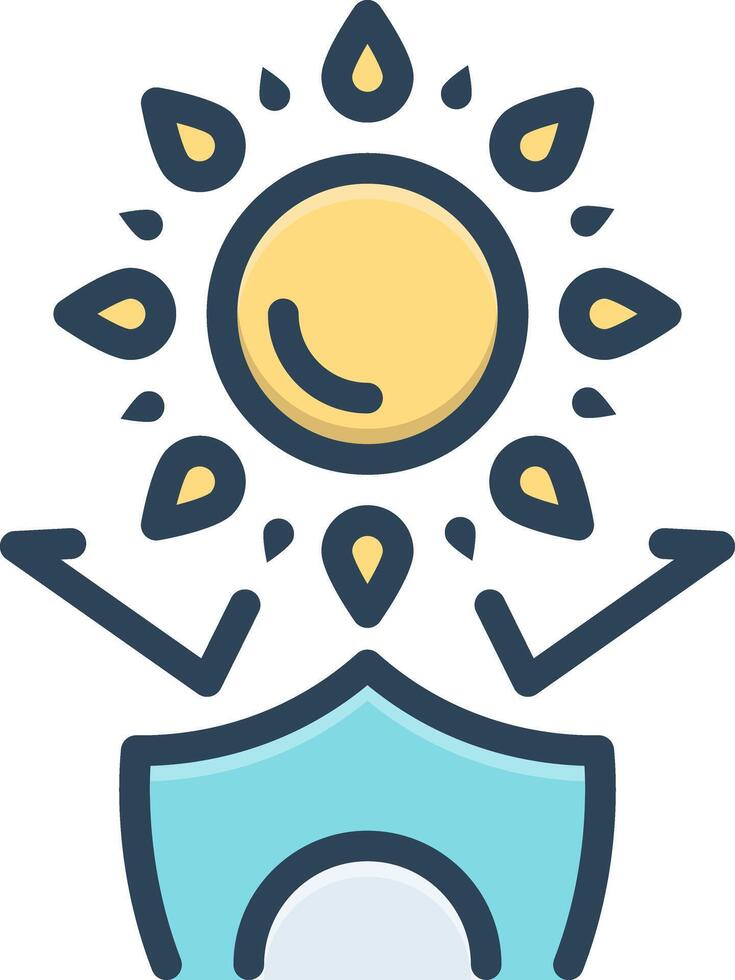 Color icon for protection vector