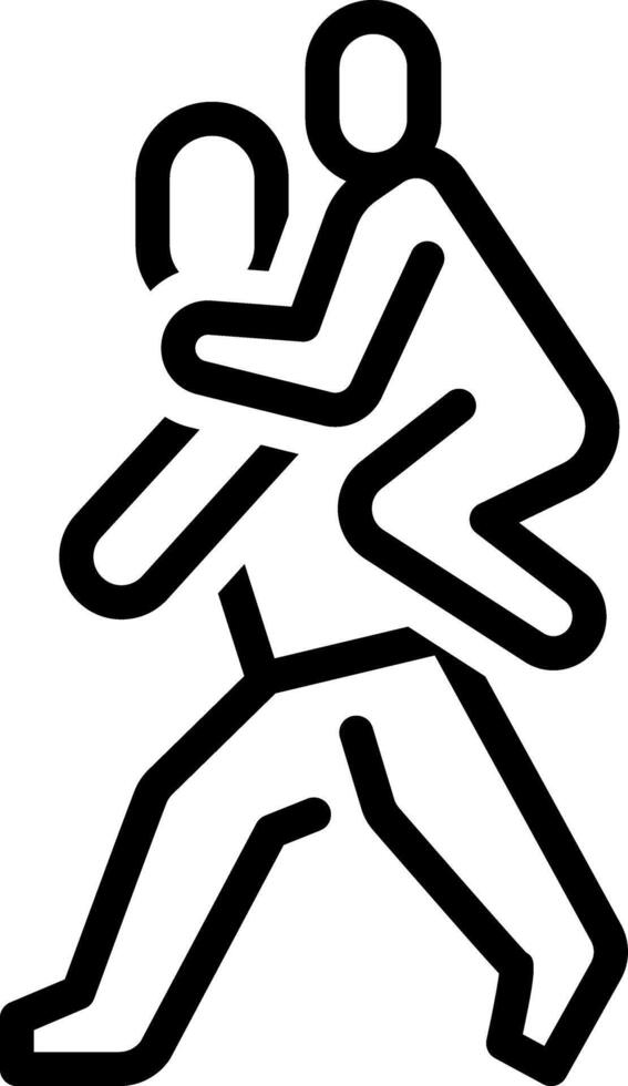 Black line icon for help vector