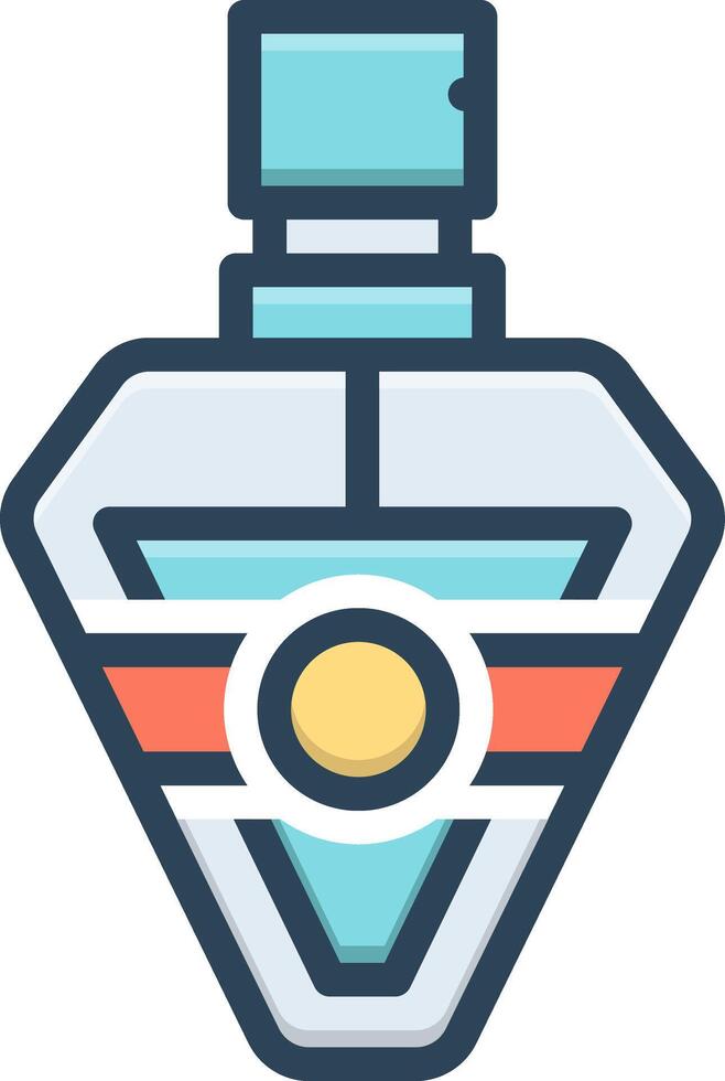 Color icon for perfume vector