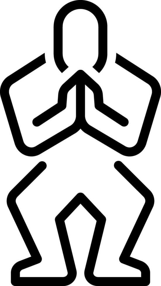 Black line icon for forgiveness vector
