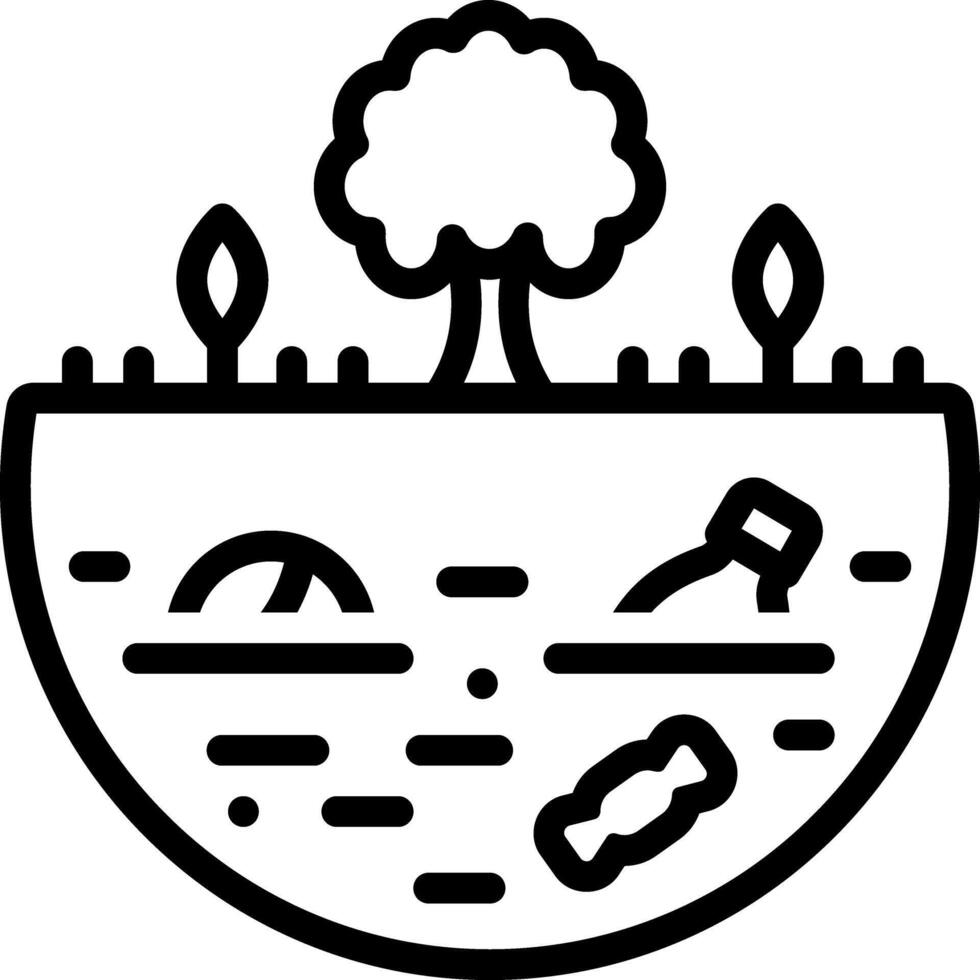 Black line icon for pollution vector