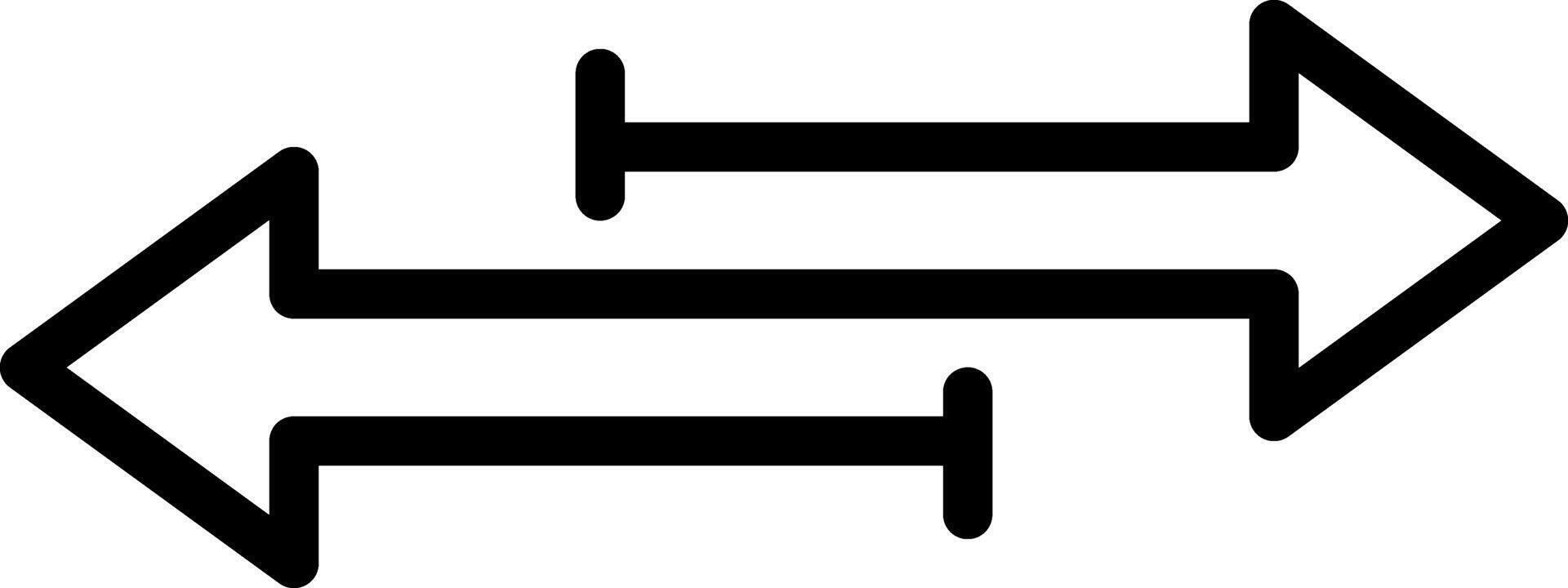 Black line icon for transfer vector