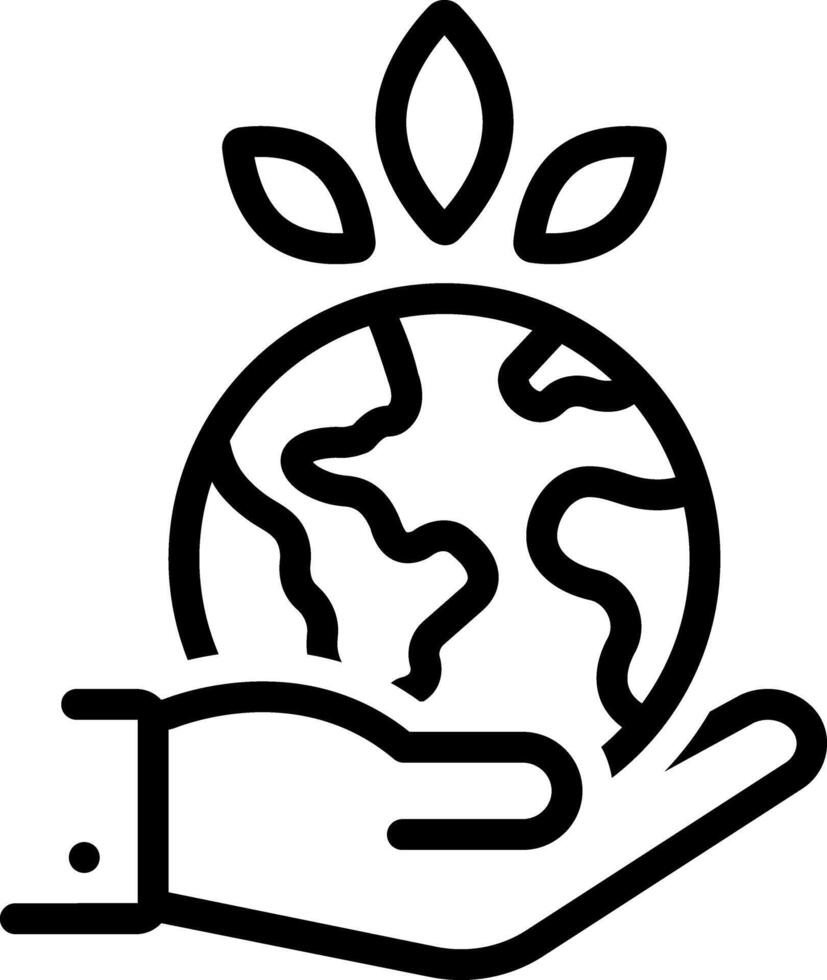Black line icon for pollution vector