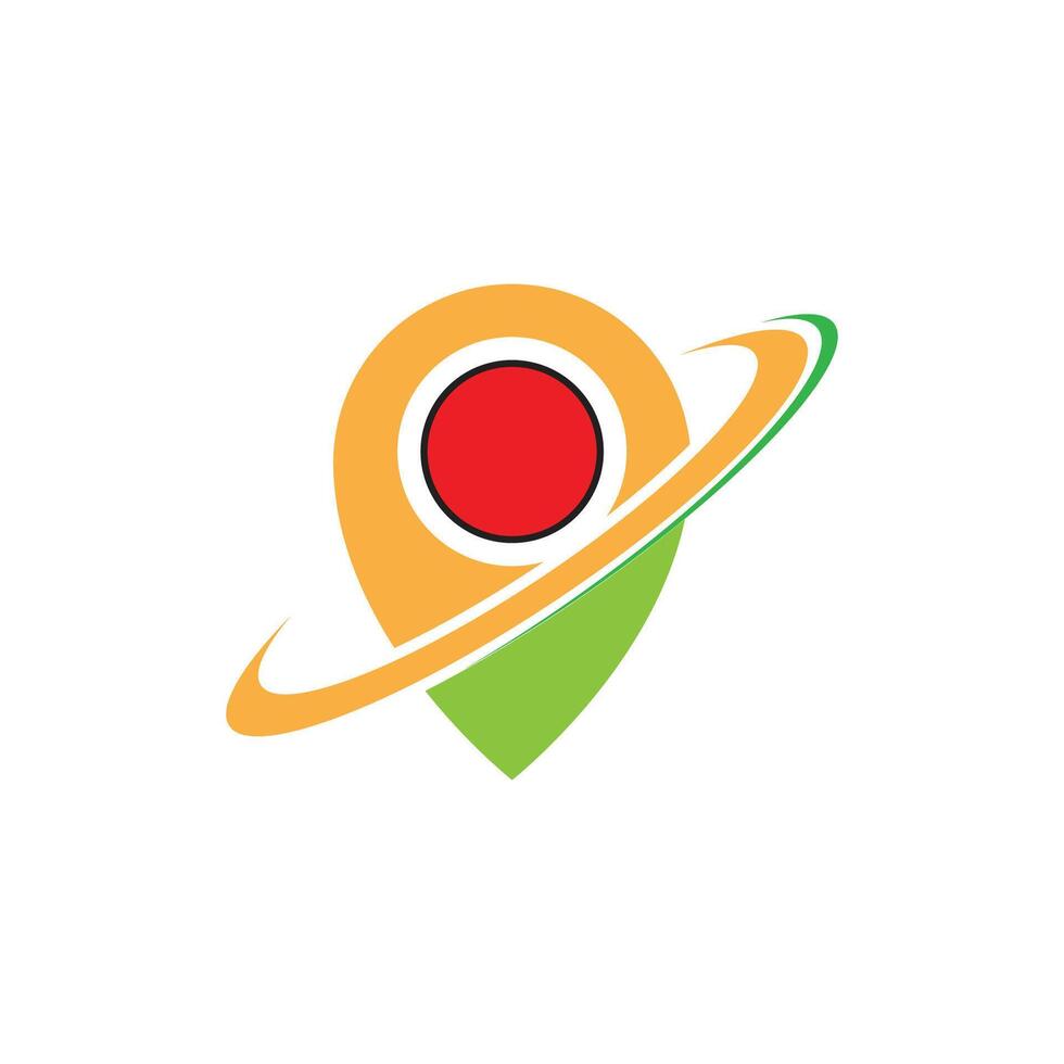 Location point Logo template vector