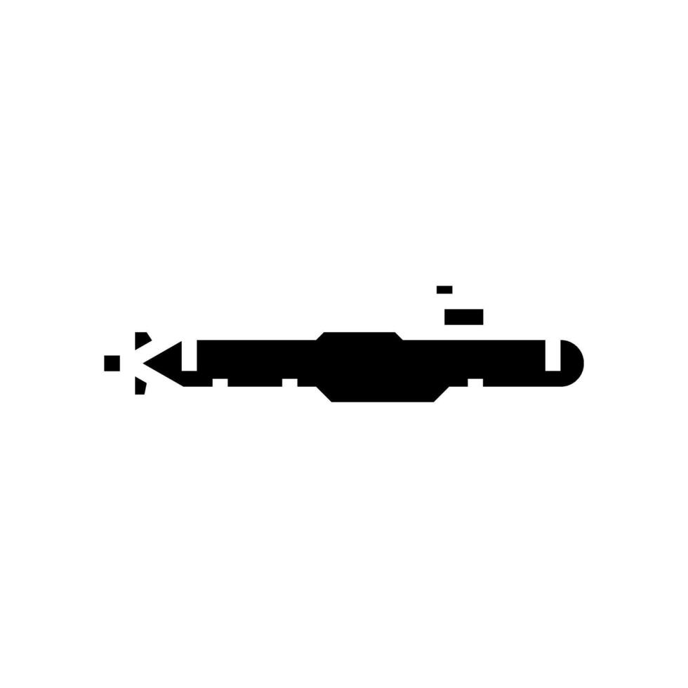 submarine ship glyph icon illustration vector