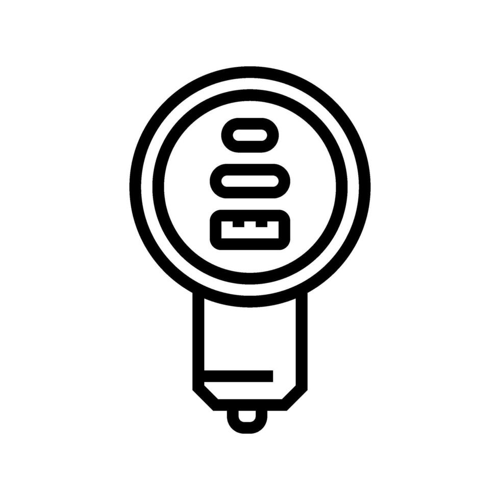 usb car charger accessory line icon illustration vector
