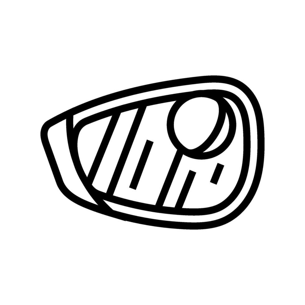 blind spot mirrors accessory line icon illustration vector