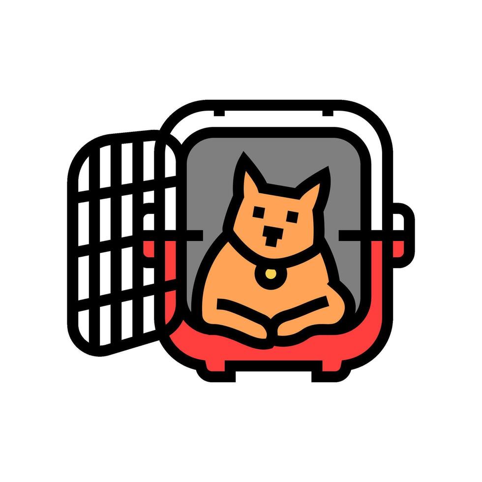 carrier cat breeding color icon illustration vector