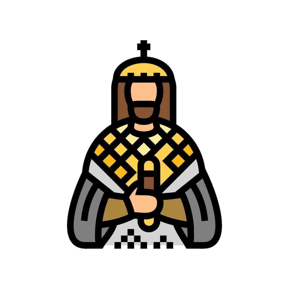 emperor byzantine color icon illustration vector