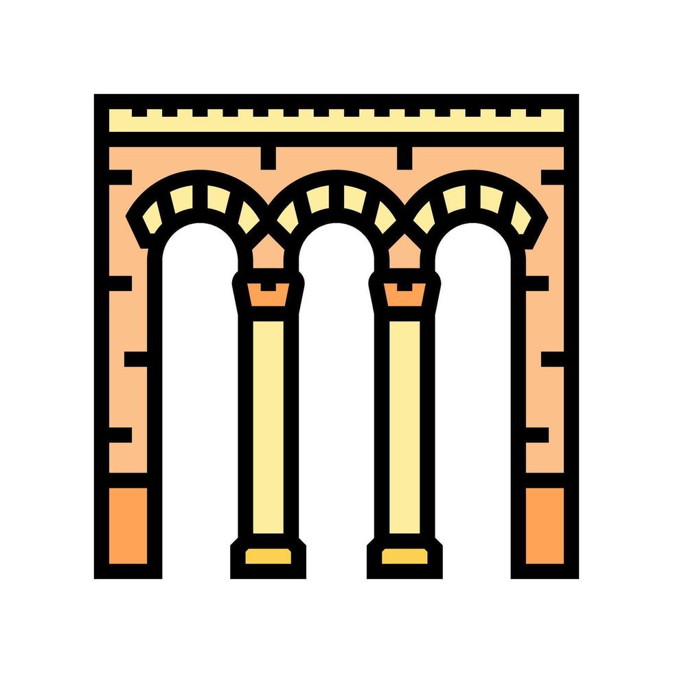 arch byzantine color icon illustration vector