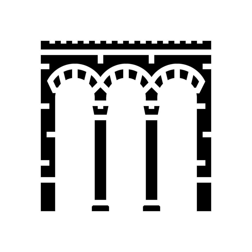 arch byzantine glyph icon illustration vector