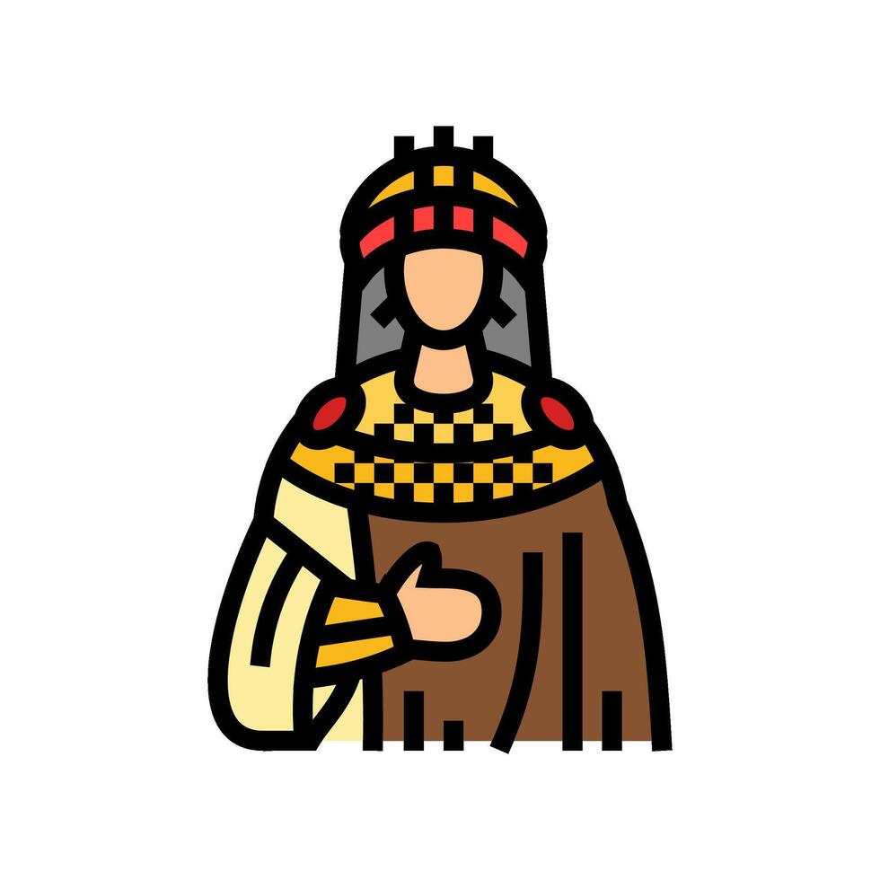 empress byzantine color icon illustration vector