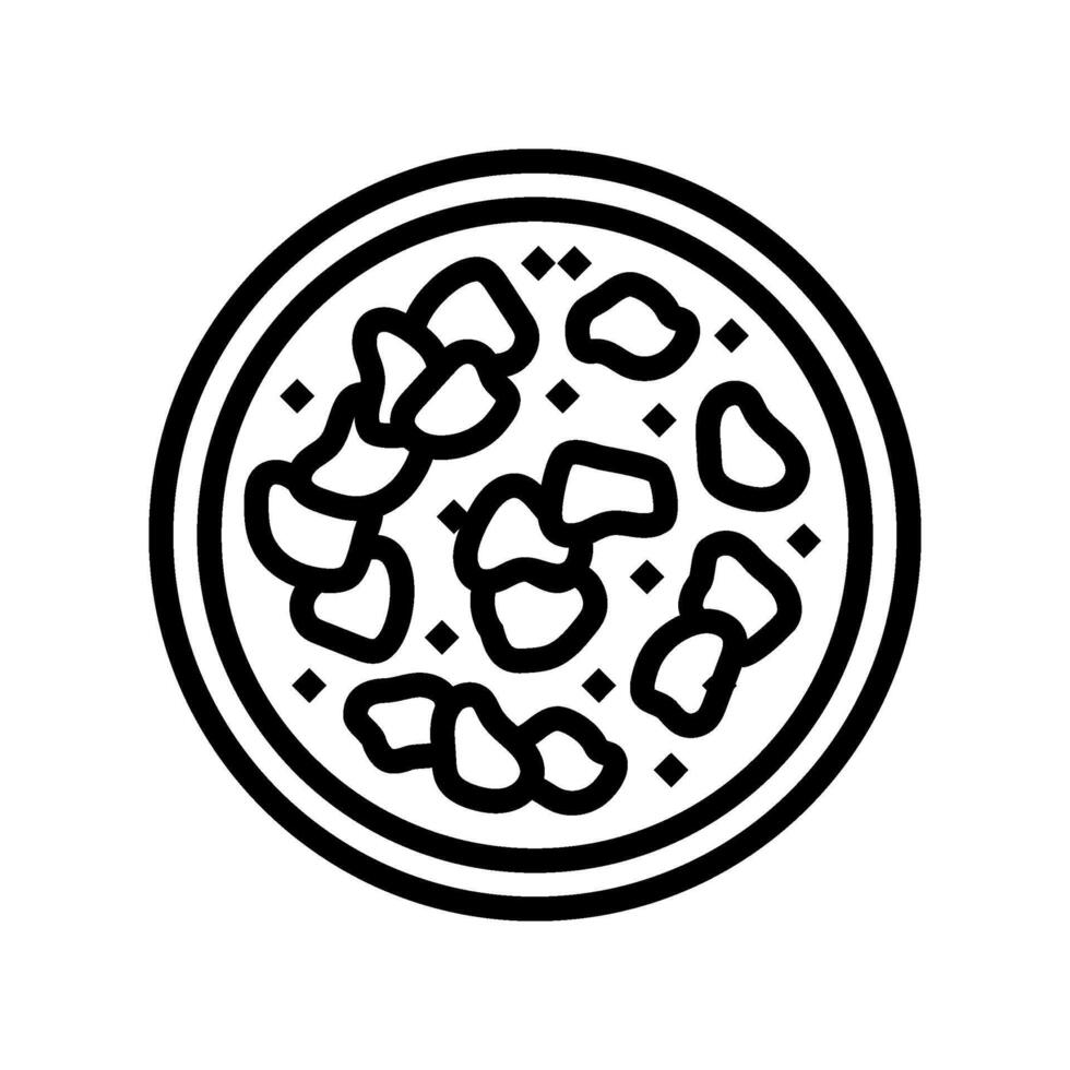 tikka masala chicken dish line icon illustration vector