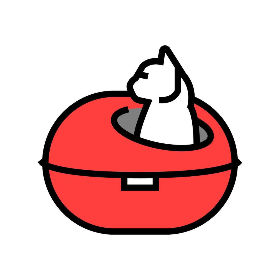 nest cat breeding color icon illustration vector