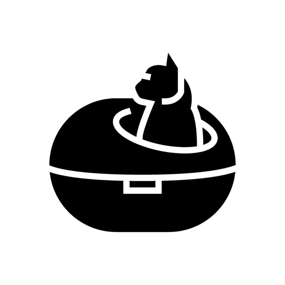 nest cat breeding glyph icon illustration vector